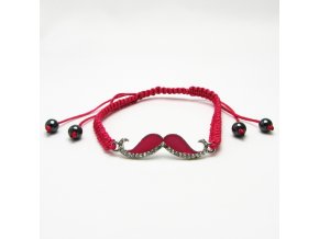 BRO0034A naramek shamballa knir ruzovy