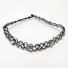 BHO0061 elasticky choker nahrdelnik s kaminky