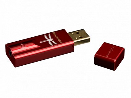 Kvalitní high-end přenosný USB DA převodník pro sluchátka i linkový vstup Audioquest DragonFly Red