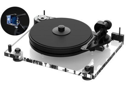 pro ject 6 perspex b pick it mc3 akrylovy gramofon se symetrickym vystupem