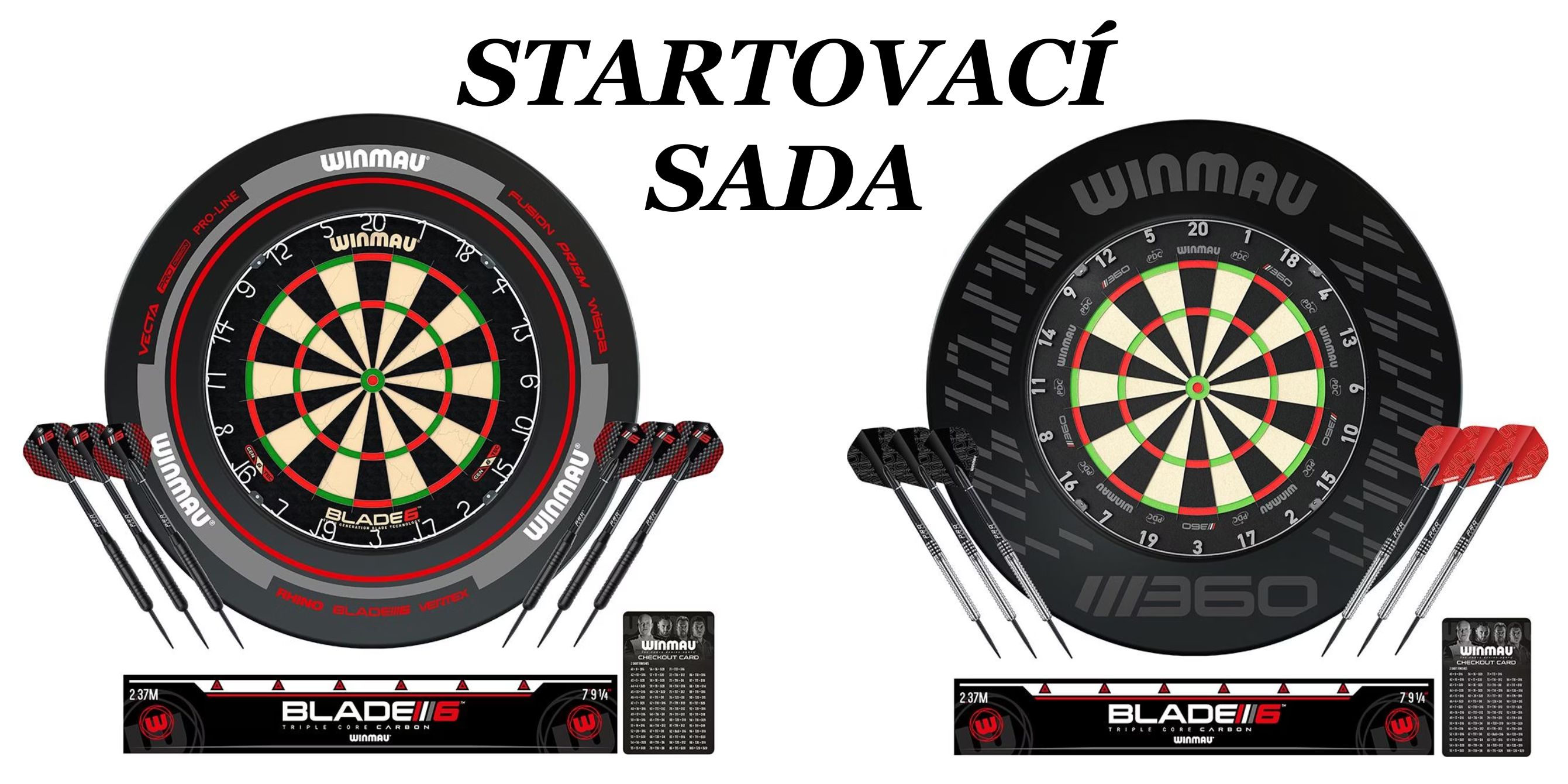Startovací sada terč + šipky