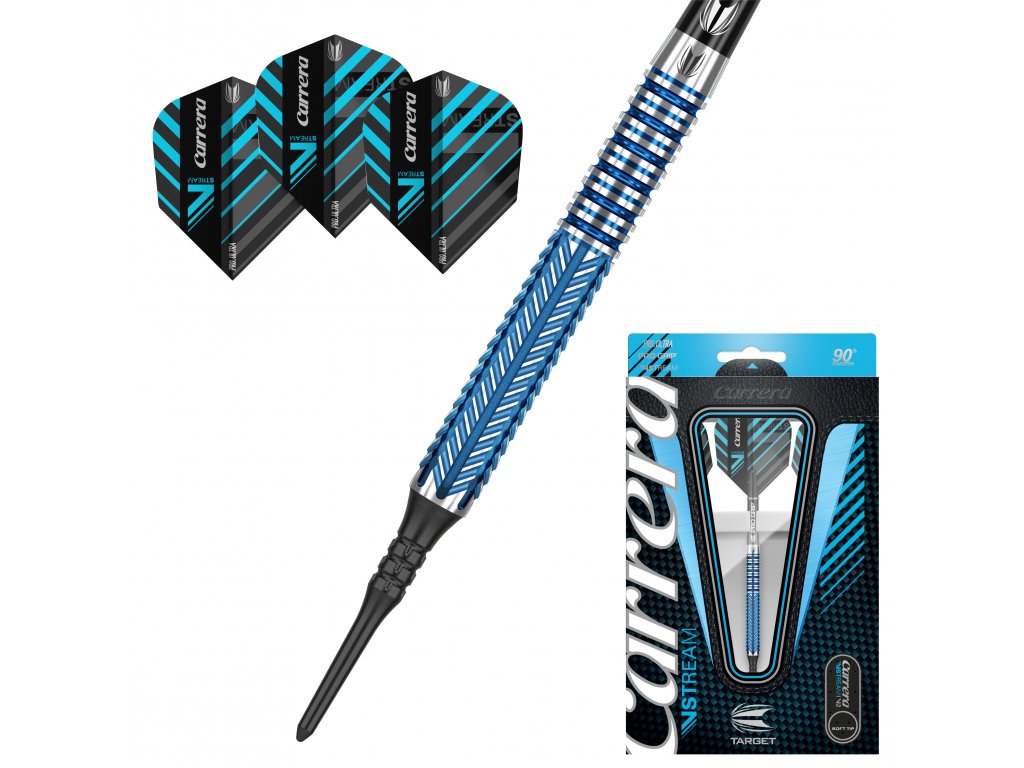 Šipky soft CARRERA V-STREAM V2 18g - Cinkili - Specialista Šipky soft CARRERA V-STREAM V2 18g - Cinkili - Specialista