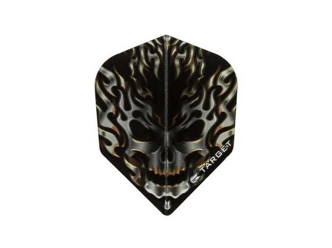 Letky VISION standard  black/grey flaming skull