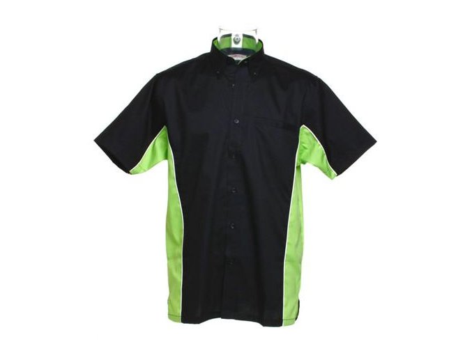 Košile CKK8185 black & lime