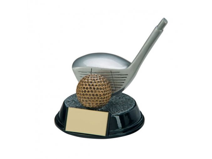 Trofej plaketa CRF4161 golf  Výška 13cm