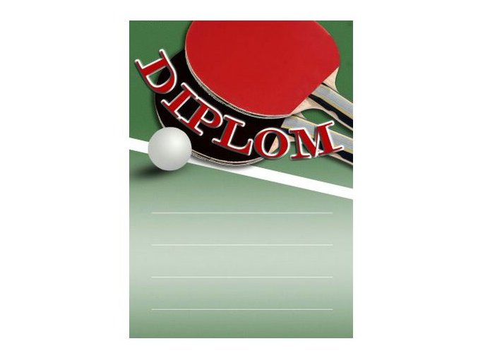 Diplom D43 A4 stolní tenis