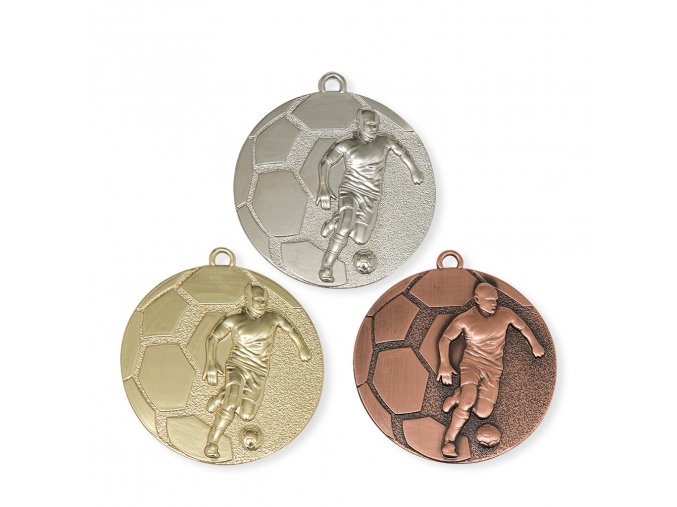 Medaile C29033 zlatá, stříbrná, bronzová Fotbal