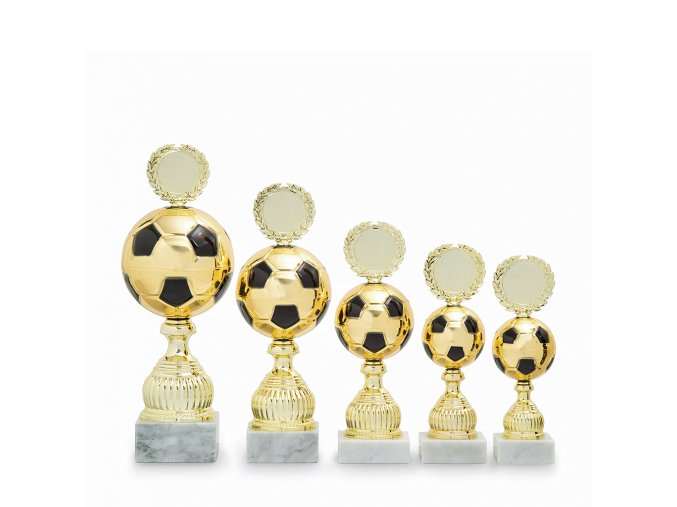 Trofej C12524 zlatý/černý fotbal