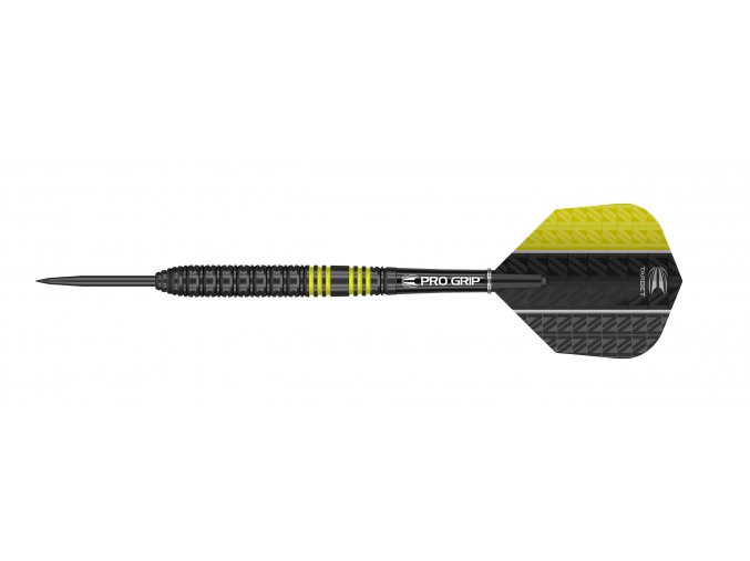 VAPOR8 BLACK YELLOW 22G STEEL TIP DART 100453