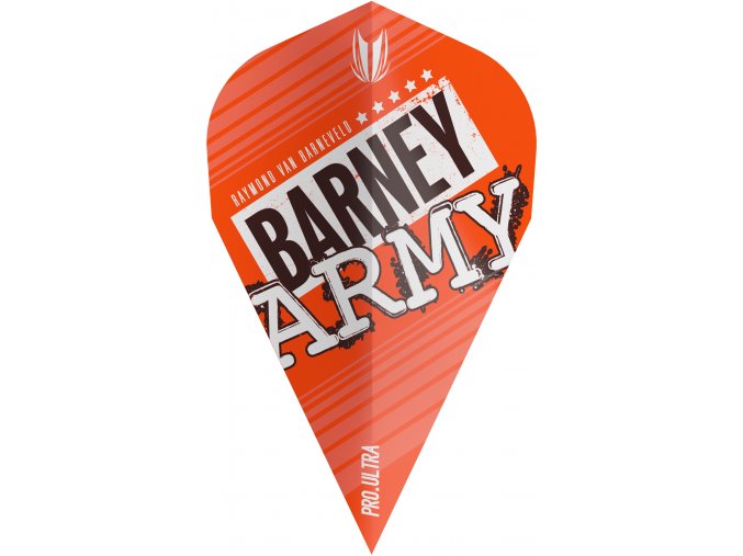 334300 BARNEY ARMY PRO.ULTRA ORANGE VAPOR FLIGHT BAGGED 2019