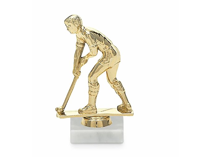Screenshot 2019 10 16 Figurka pozemní hokej muž, 10 cm, zlato, včetně podstavce