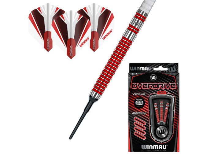 Šipky soft OVERDRIVE 90% 20g