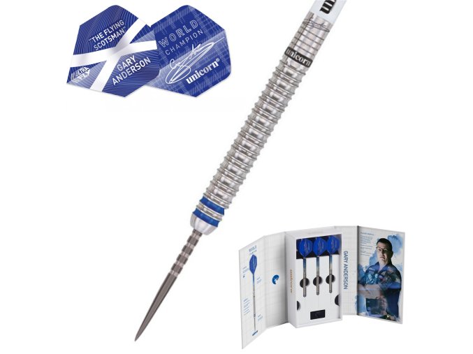 Šipky steel Gary Anderson World Champion 90% 27g