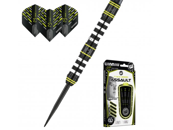 Šipky steel MVG ASSAULT 90% 24g