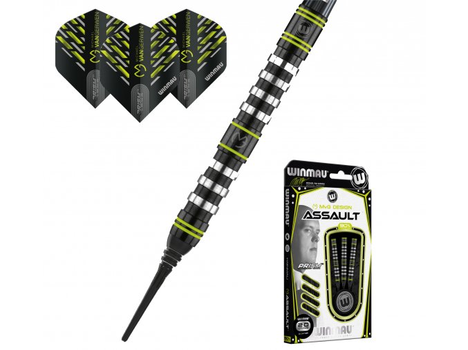 Šipky soft MVG ASSAULT 90% 20g