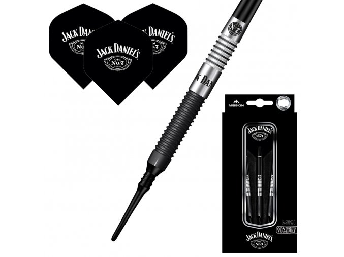 Šipky soft Jack Daniels 90% tungsten 20g