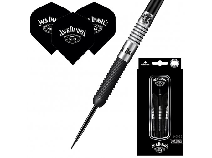 Šipky steel Jack Daniels 90% tungsten 23g