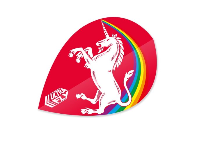 Letky Ultrafly pear UNICORN RAINBOW RED