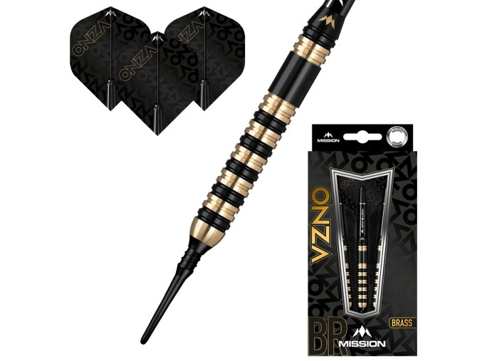 Šipky soft Mission ONZA M3 brass 20g