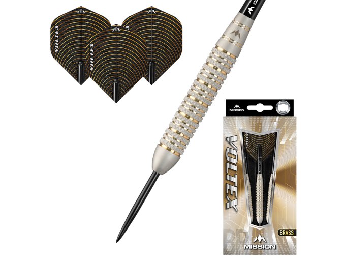 Šipky steel Mission VOLTEX M2 brass 25g