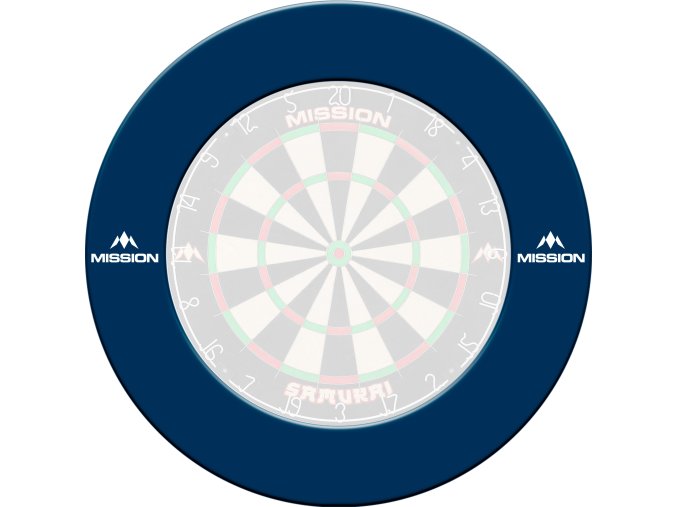 mission dartboard surround logo logo blue g