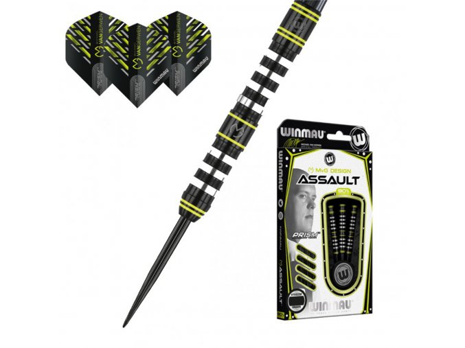 Šipky steel MVG ASSAULT 90% 25g