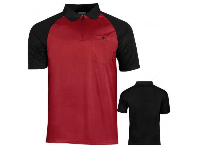 Tričko Exos FX Dart Shirt s límečkem Black/Red