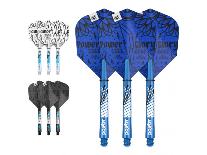 Sada násadek a letek 3x sada Phil Taylor Power Ink x Player Kit