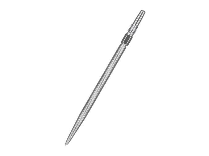 Hroty Steel Swiss Nano Point Silver 40 mm