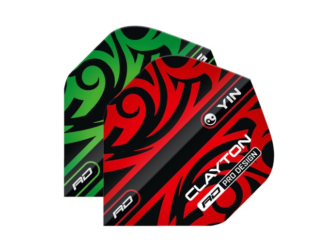 Letky Jonny Clayton Red & Green Yin Yang Standard