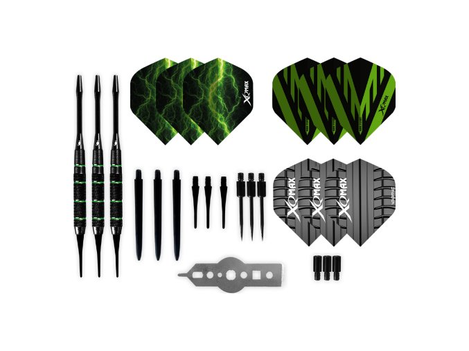 Šipky Soft XQ Max Blackline Set Brass 16g
