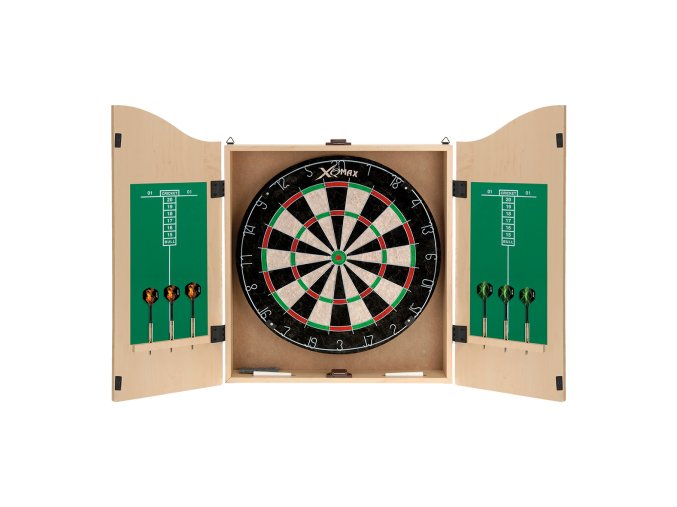 Kabinet s terčem XQ Max Home Darts Centre Wood