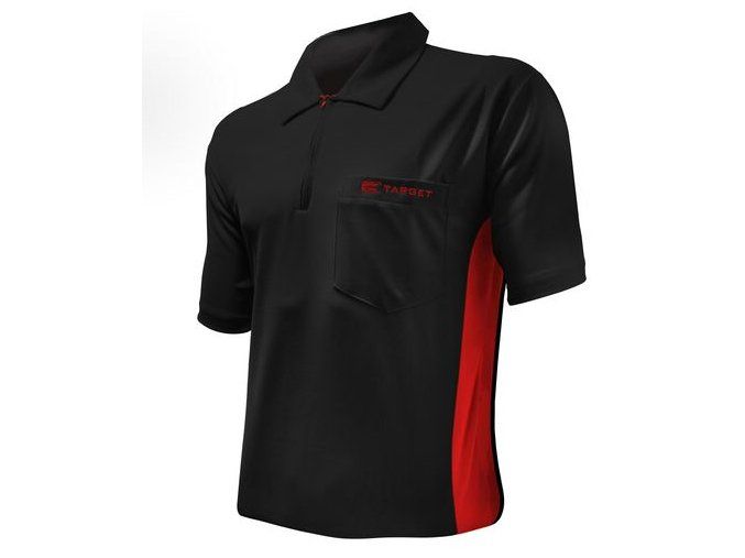 Tričko COOLPLAY HYBRID black/red