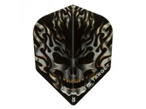 Letky VISION standard  black/grey flaming skull