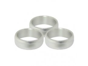 TITANIUM SLOT LOCK RINGS silver - kroužky