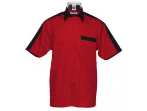 Košile CKK8175 red & black