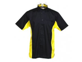 Košile CKK8185 black & yellow
