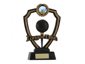 Trofej plaketa CRF0109 golfový míček Longest Drive Výška 18,5cm