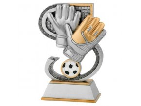 Trofej plaketa fotbal brankářské rukavice 17cm