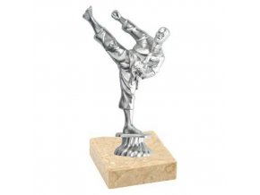 Figurka CF235 karate stříbrná