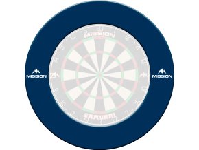 mission dartboard surround logo logo blue g