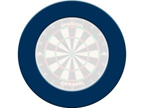 mission dartboard surround plain plain blue g