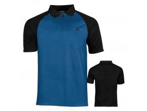 Tričko Exos FX Dart Shirt s límečkem Black/Blue