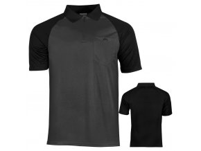 Tričko Exos FX Dart Shirt s límečkem Black/Grey