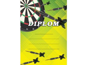 Diplom na šipky A4 steel green