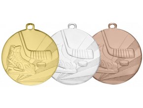 medaile MDF1125 zlato, stříbro, bronz HOKEJ
