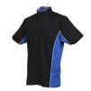 Košile CKK8185 black & blue (royal)