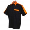 Košile CKK8175 black & orange
