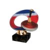 Akrylátová trofej CACL2102M28 Curling