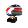 Akrylátová trofej CACL2102M27 Curling